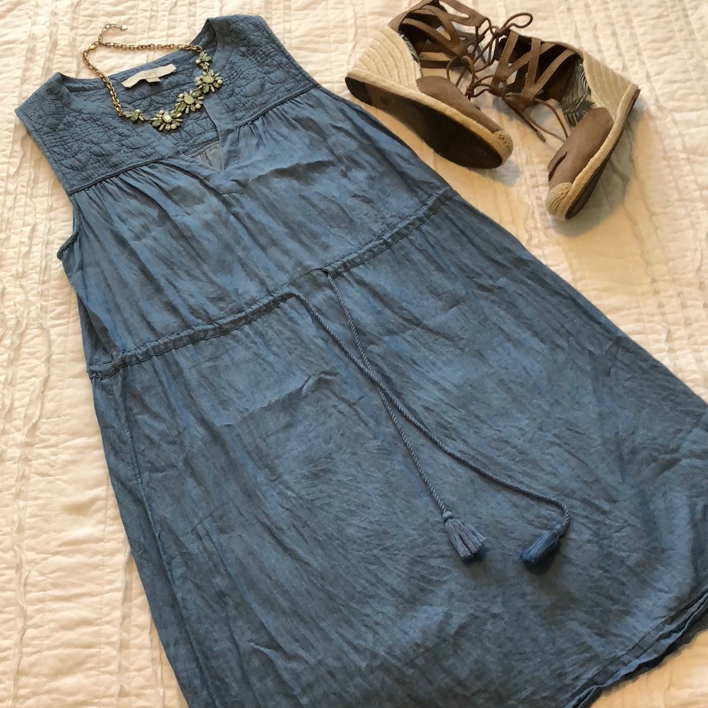 Chambray LOFT sundress ✨